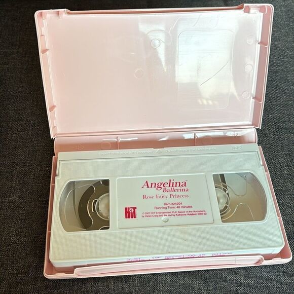 Angelina Ballerina Rose Fairy Princess Mouse VHS Pink Case - Picture 6 of 6